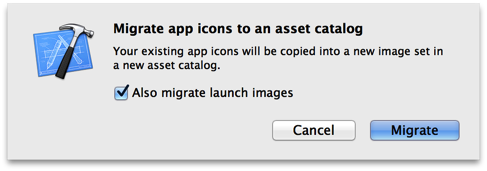 Migrating Icons and Launch Images into an Asset Catalog