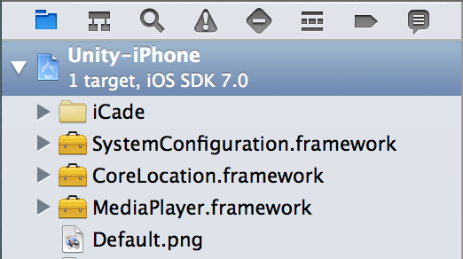 Selecting Project Settings in Xcode's Navigator